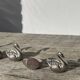 7 silver-plated metal swan name tags