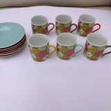 Suite of 12 coffee cups