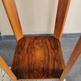 High art deco walnut selette