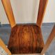 High art deco walnut selette