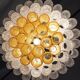 Vintage 1960s Murano Glass Pendant Chandelier, Italian Design