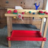 Child wooden workbench