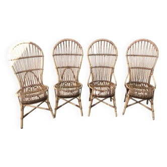 Audoux and minnet rattan chair