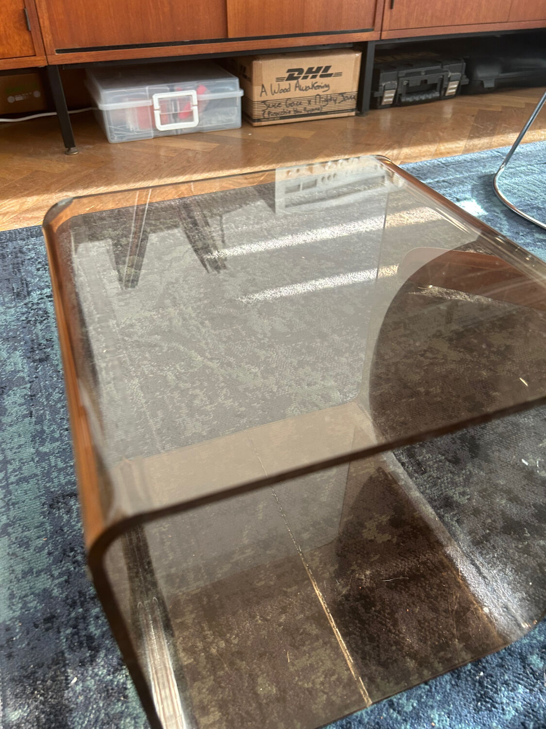 Cube/bedside table/side table design by michel dumas for roche bobois