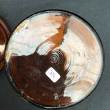 Amber glass tobacco pot