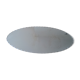 Vintage chiseled bevelled mirror under oval velvet