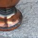 Art Deco tulip lamp in copper metal, 42.5cm from the 1930s.