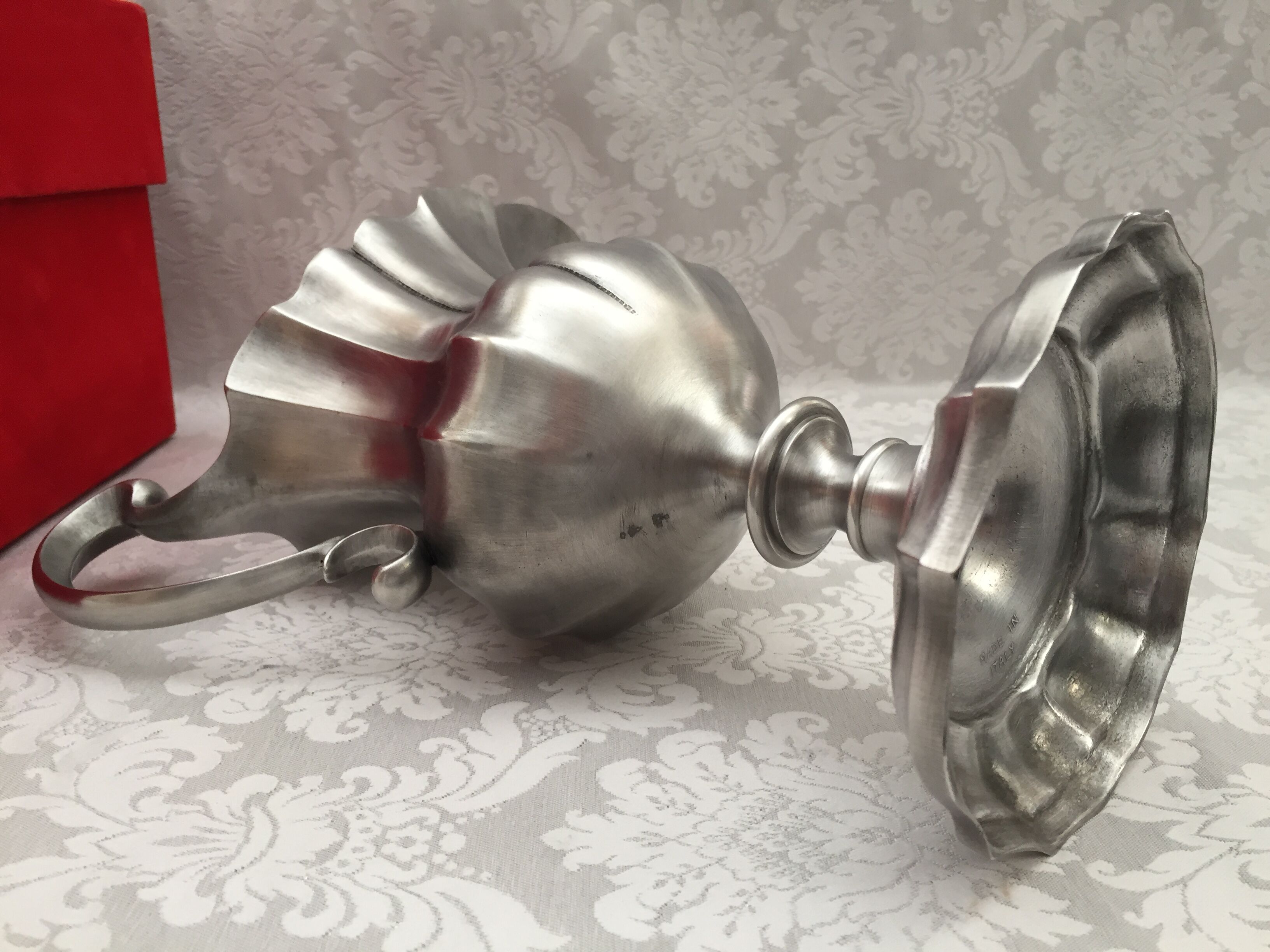 FORMER POURER NEEDLE PICHE PITCHER MADE IN ITALY TIN VERITABLE ART