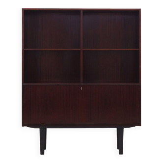 Mahogany bookcase, Danish design, 1970s, manufacturer: Omann Jun