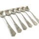 Set of ice cream spoons, silver-plated white metal, Germany, 1930s