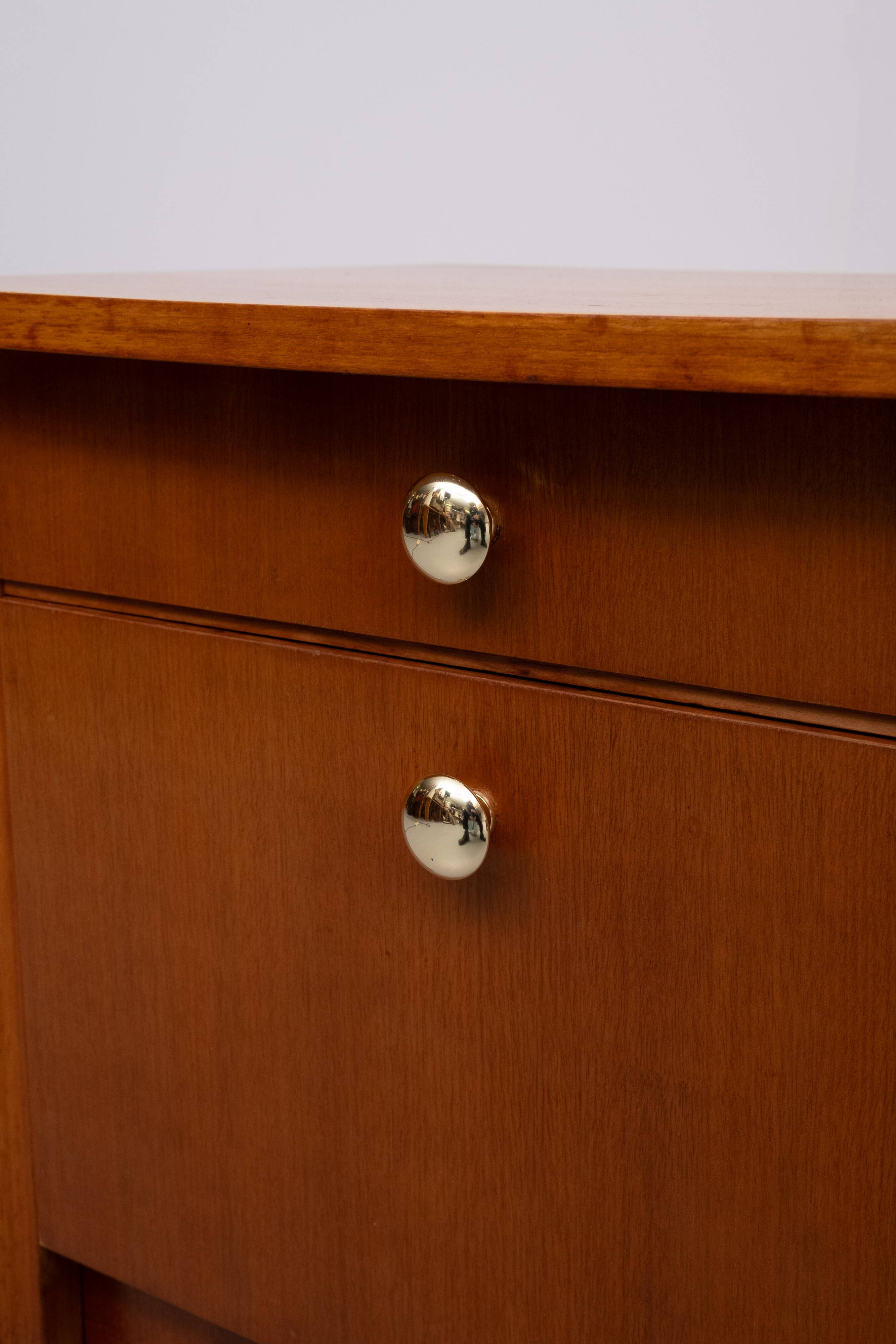 Set Art Deco nightstands Nutwood 1930s Holland