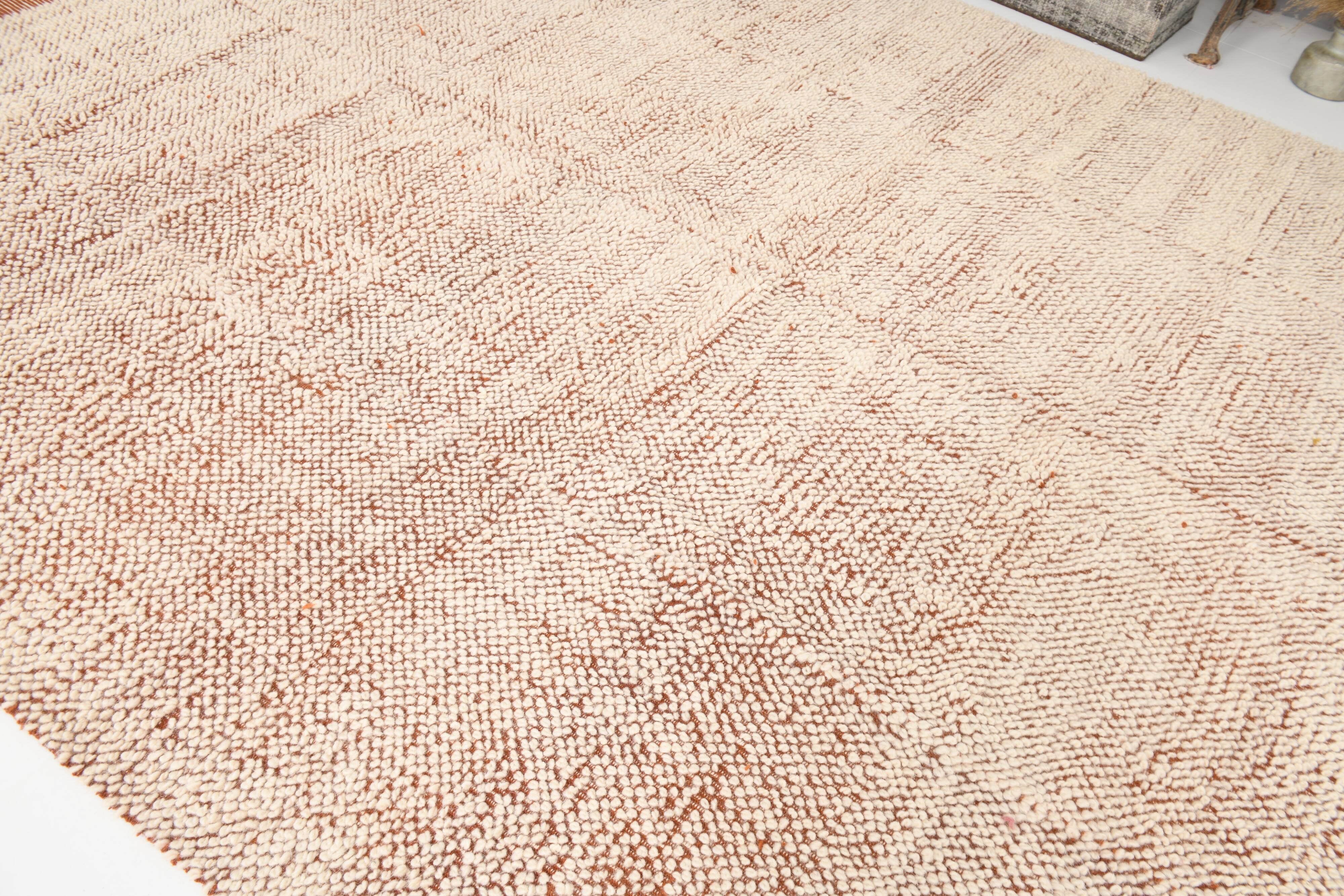 8x11 Terracotta & Beige Vintage Kilim Rug, 260x350Cm