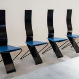 Chaise modèle impronta, lot de 4, années 1980/90
