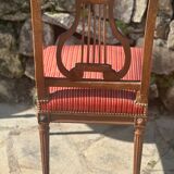 Paire de chaises de style Louis XVI époque  XIX siecle