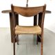 Table ronde années 50 constructiviste noyer