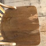 A schoolmaster's desk and chairs