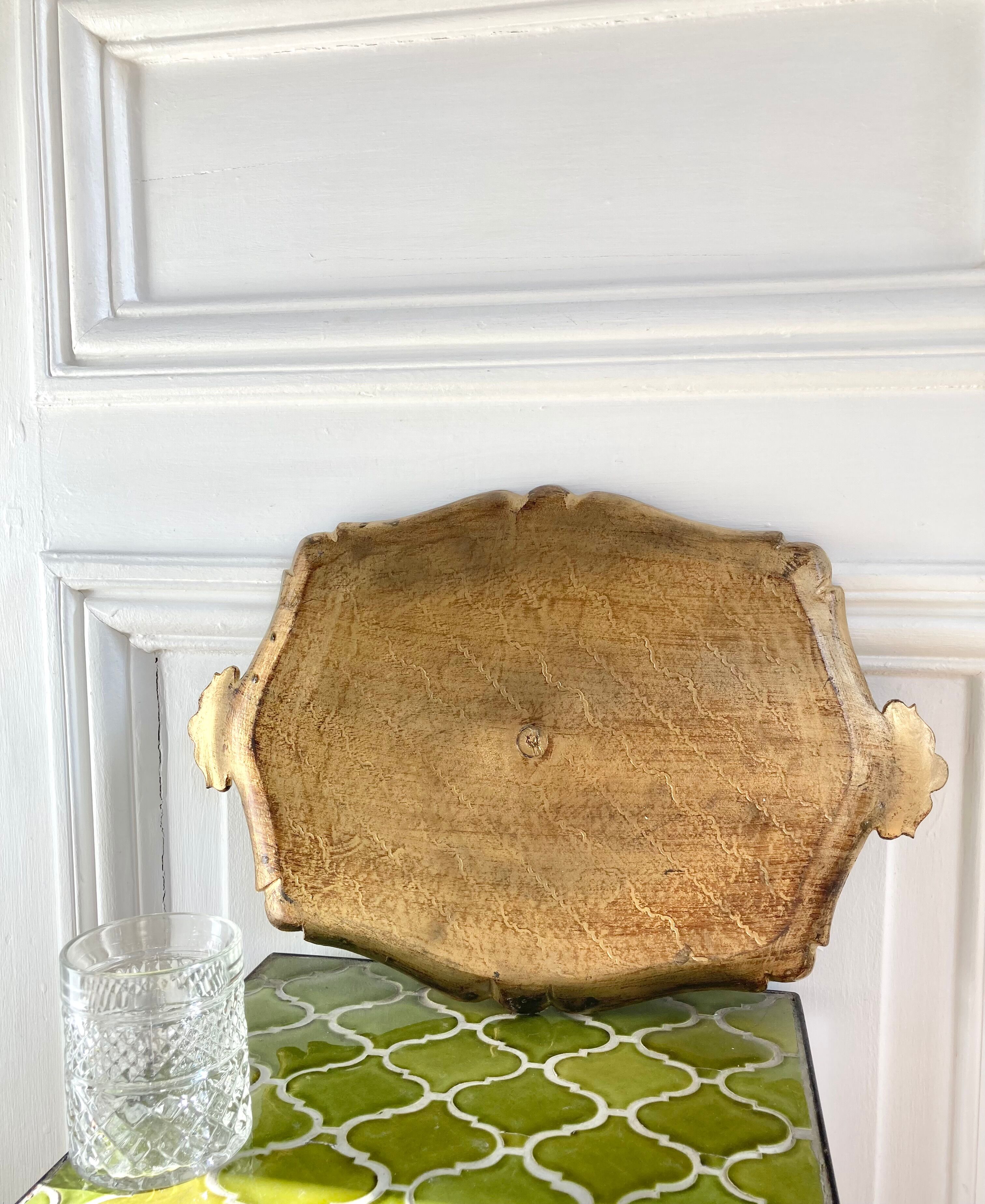 Golden Venetian tray