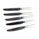 Eugene Potfer 5 knives a silver metal entremet 1930
