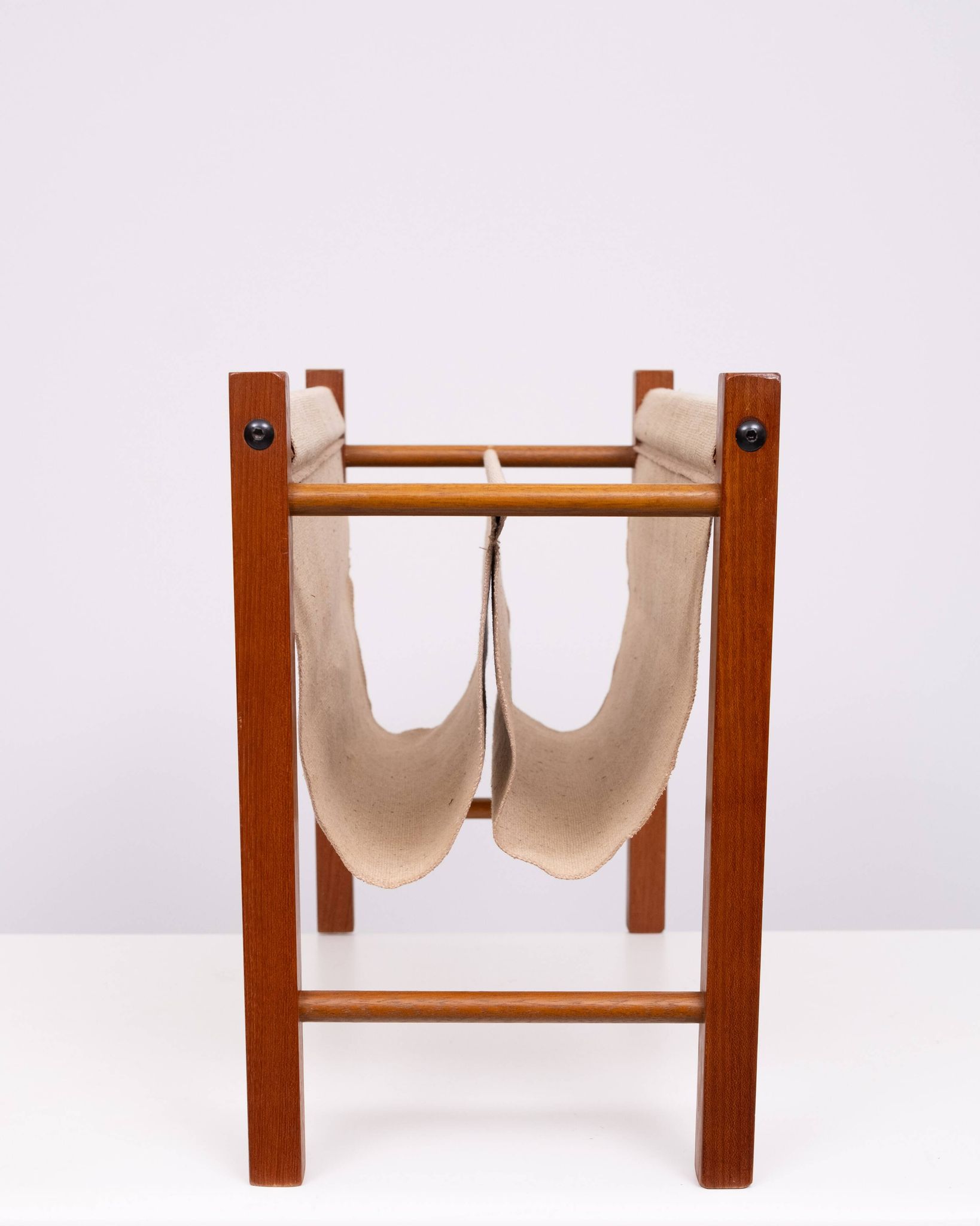 Scandinavian Teak Magazine Rack 1960s