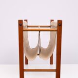 Scandinavian Teak Magazine Rack 1960s