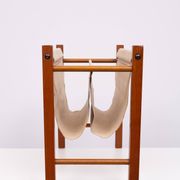 Scandinavian Teak Magazine Rack 1960s