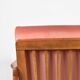 Scandinavian original armchair Baczyk, 1960s, renovation, pink, velvet, teak