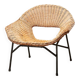 Rattan Lounge Chair by P.J. Muntendam for Gebr. Jonkers Netherlands 1954