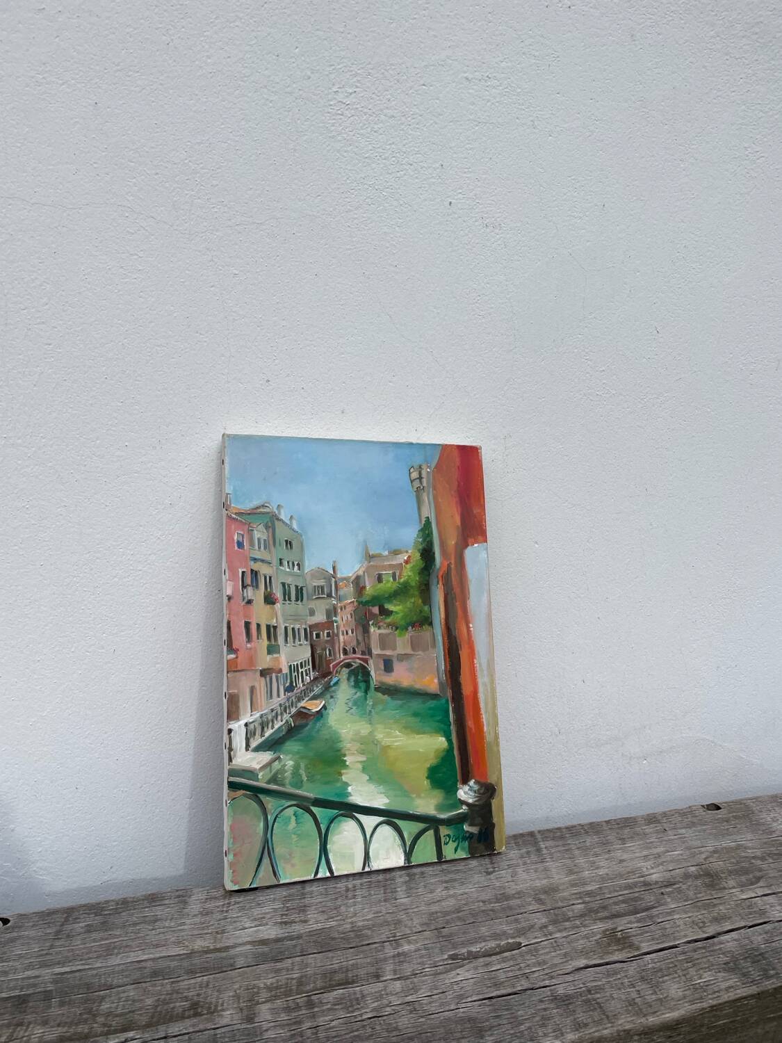 Oil on canvas of Venice