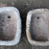 Pair of ancient stone troughs