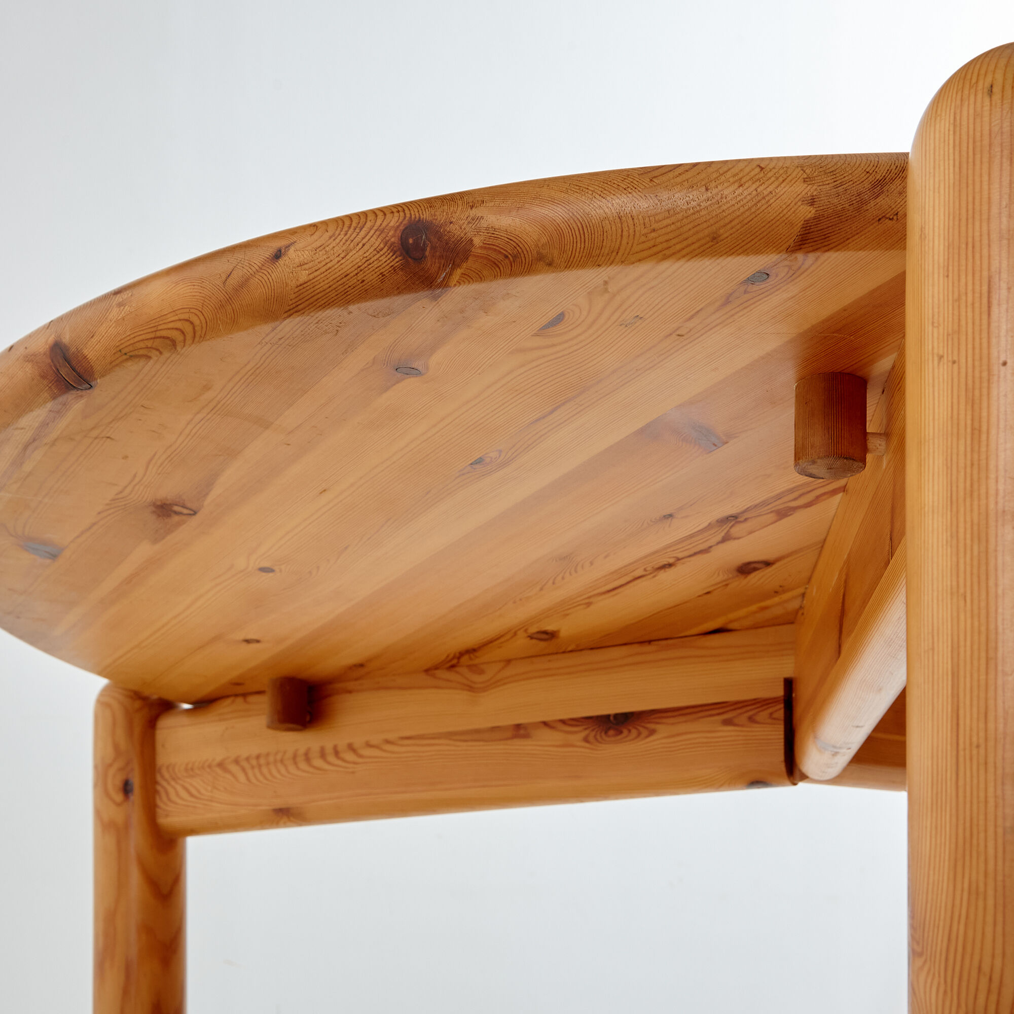 Pinewood dining set by rainer daumiller for hanex, set of 7