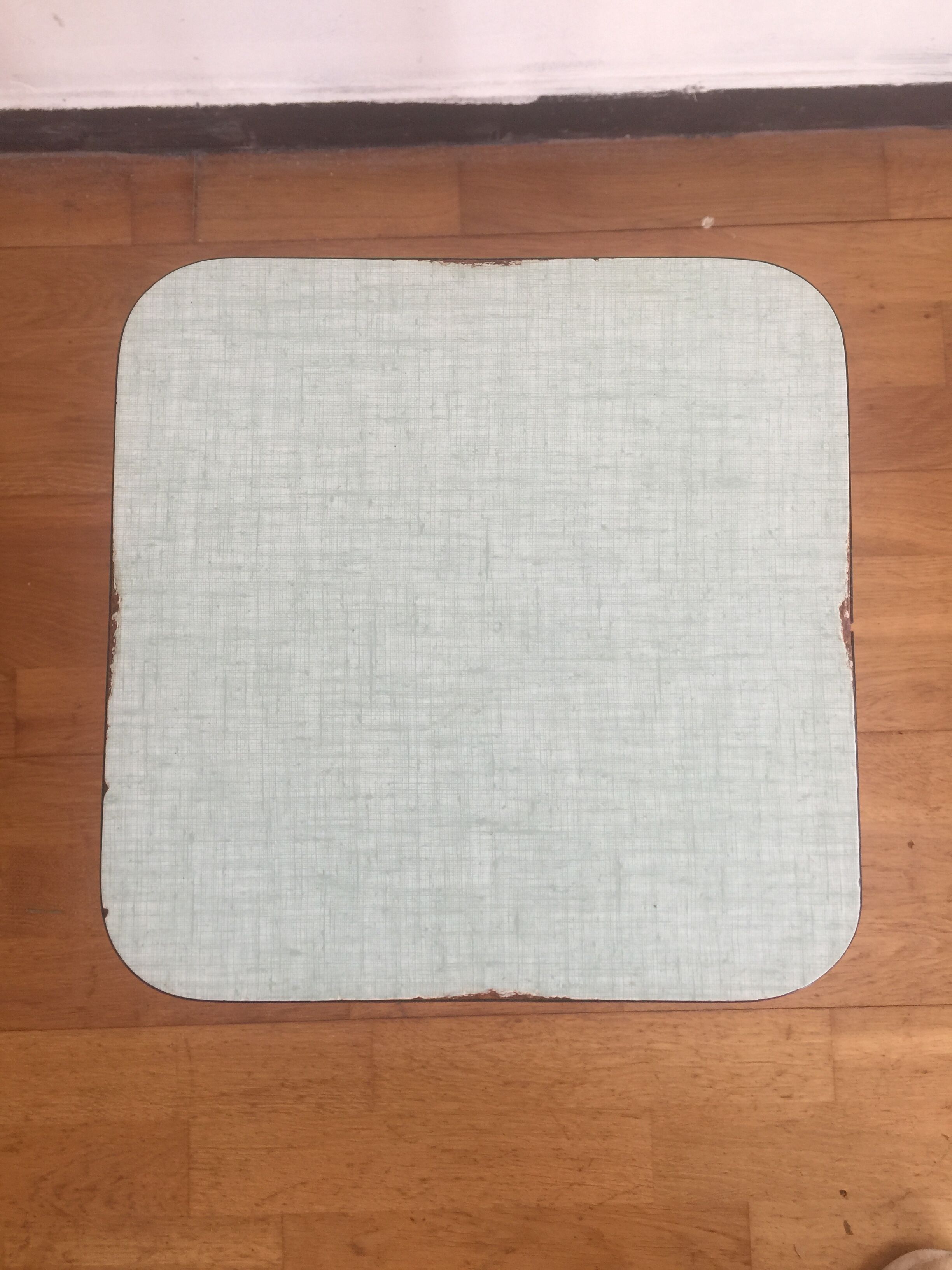 Water green formica stool