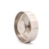 Cendrier rond Tecno Design en acier, années 70
