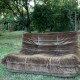 Sofa Togo brown velvet