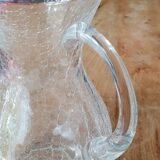 Pichet en verre craquelé