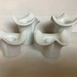 Four white candle holders KPM bavaria Germany