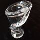 Vase of the crystal factory of Vannes le Châtel - " Verticalized cornucopia " - 70s