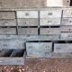 Furniture of trade old metal and wood industrial style