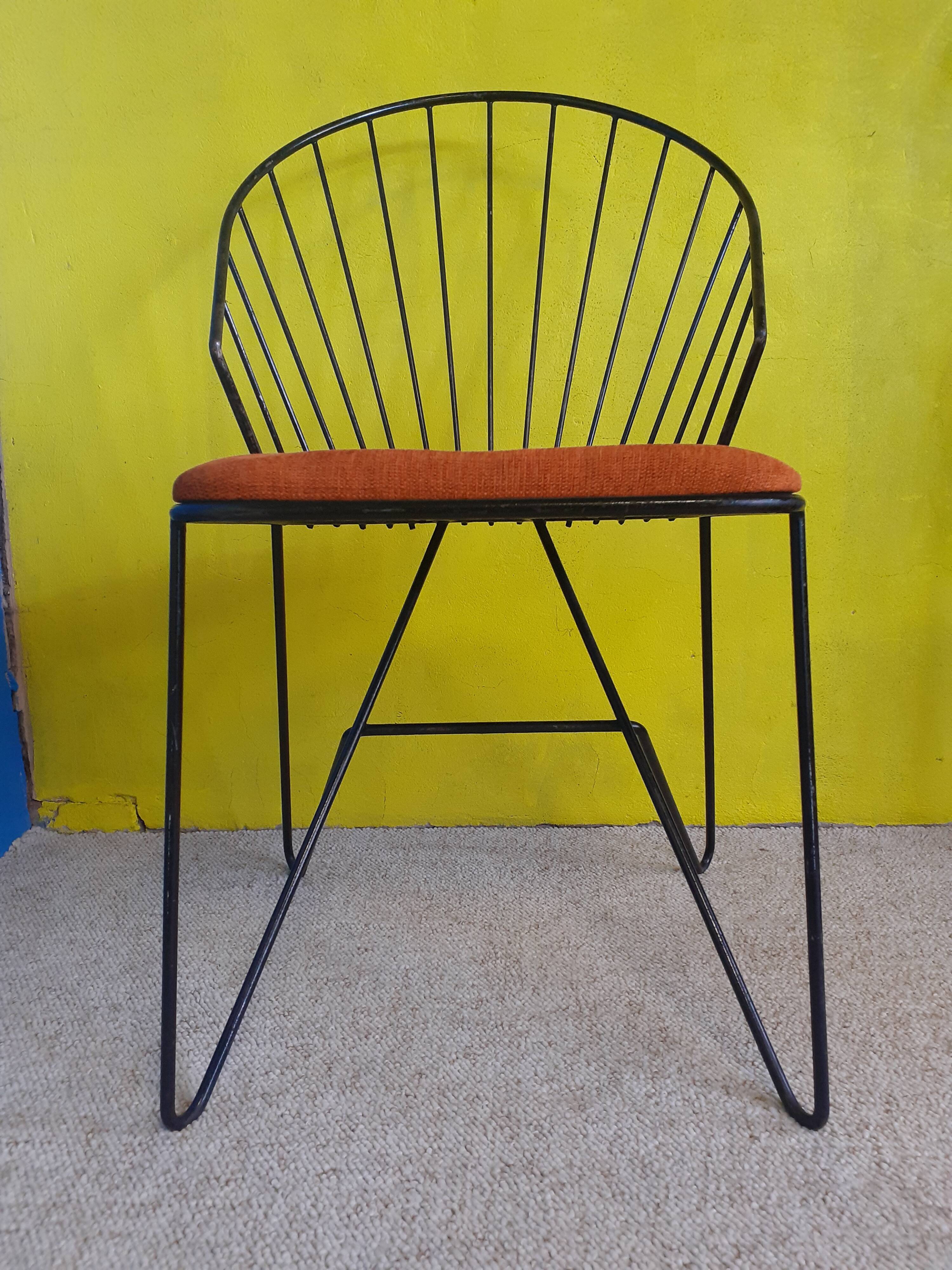Steel wire chair, 50s