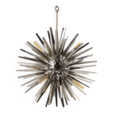 Eichholtz, "Gregorian" chrome metal chandelier, contemporary work.