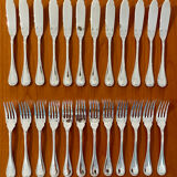 Christofle Malmaison, 12 fish cutlery sets, 24 pieces, new condition