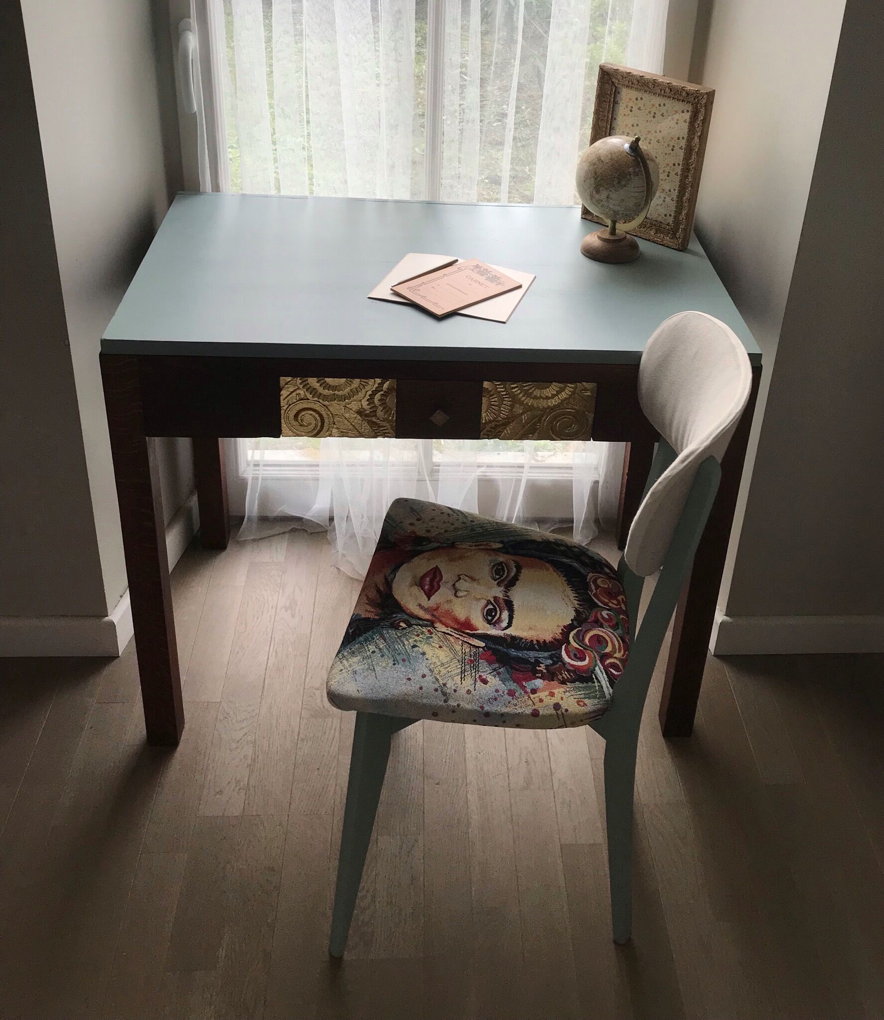 Desk and chair