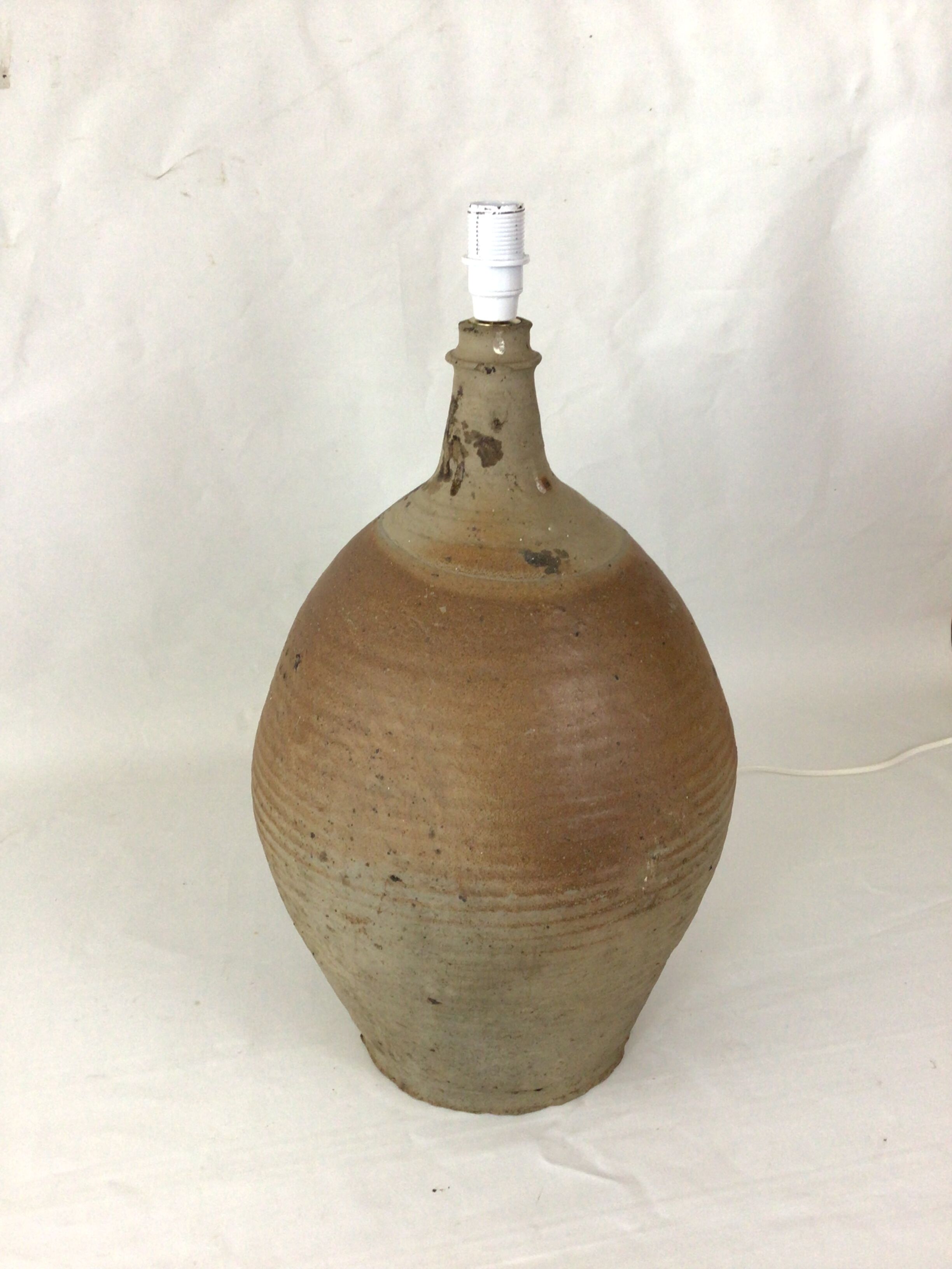 Sandstone lamp foot Puisaye H.49 cm