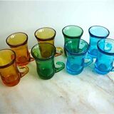 8-cup set of vintage coffee cups