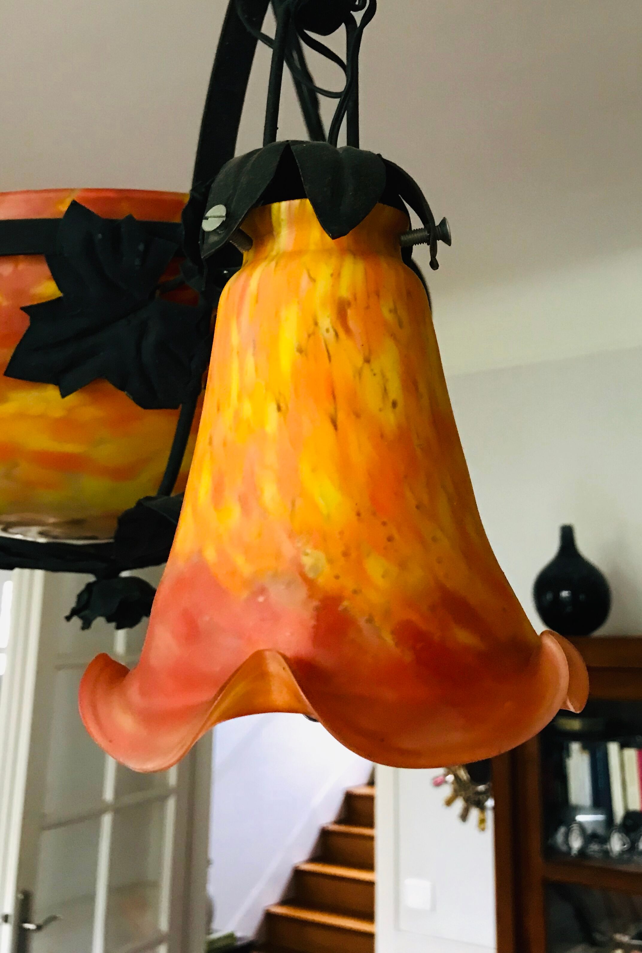 Chandelier glass paste art deco