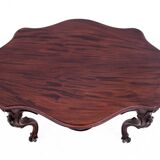 Neorococo Walnut Table, Scandinavia, Around 1880