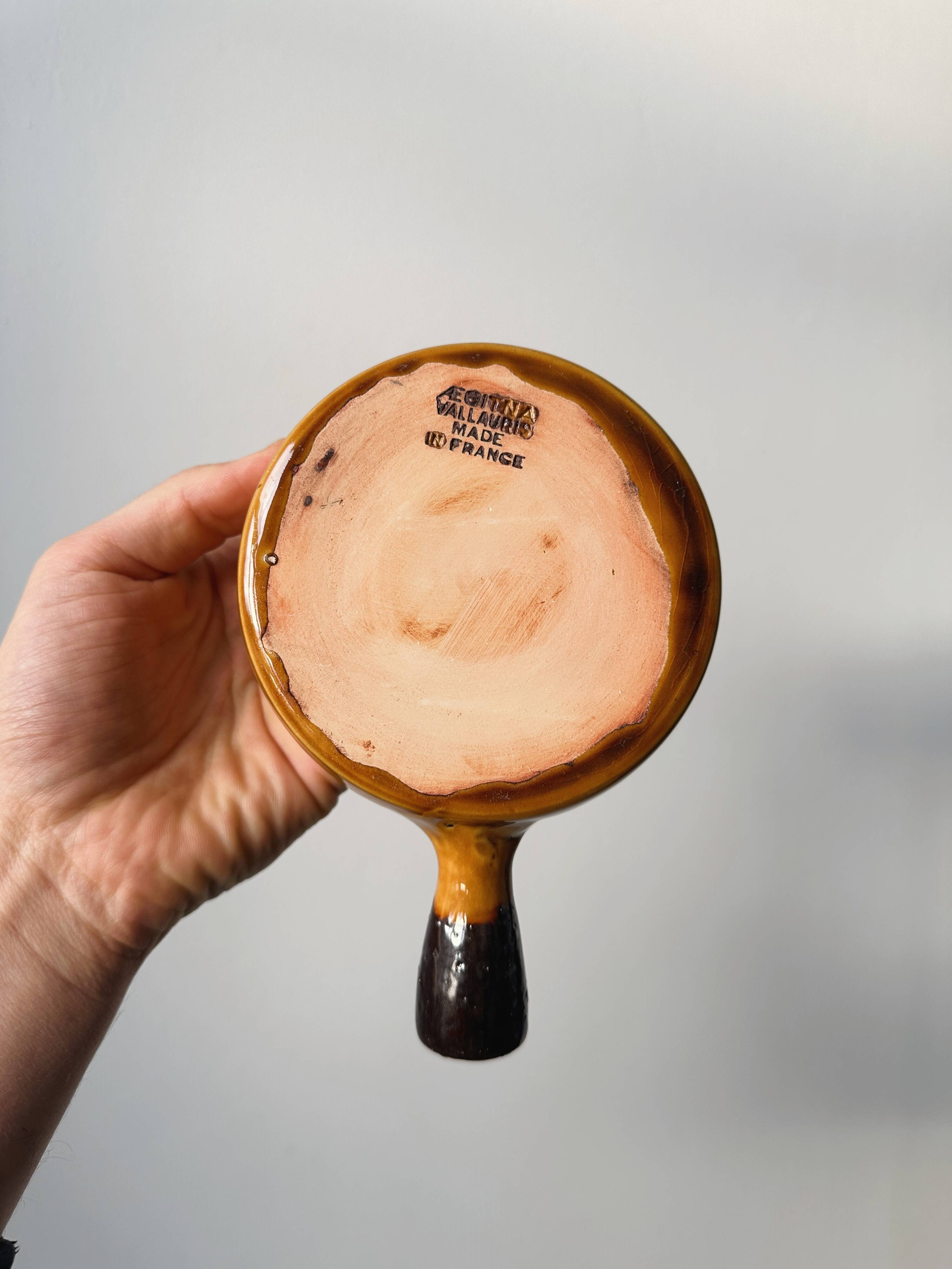 Caquelons - pans in yellow glazed stoneware from Vallauris