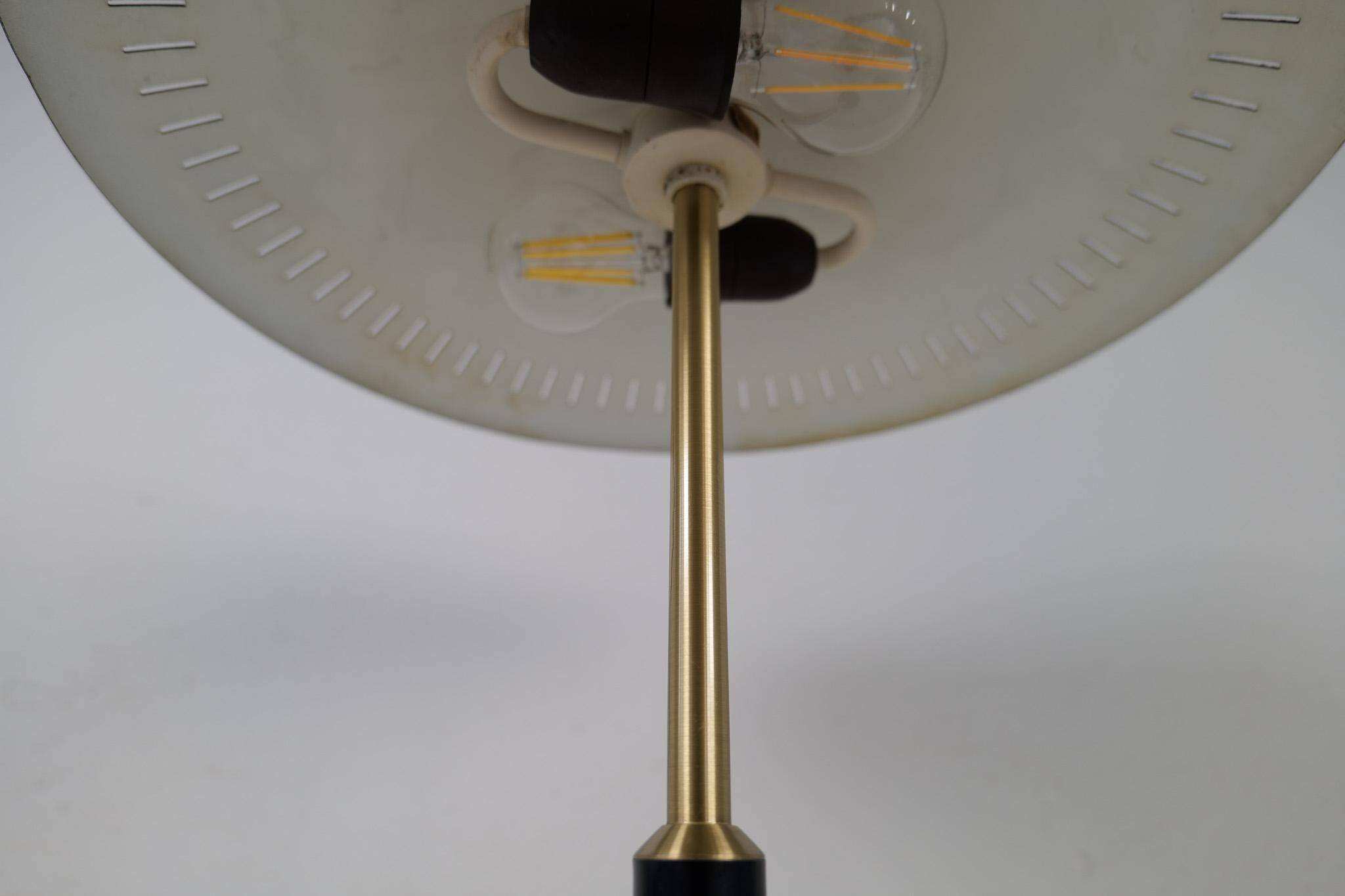 Mid-Century Modern Table Lamp by Bent Karlby Produced by Lyfa in Denmark, 1956