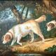 Hunting Scene with Two Dogs, 1820, Oil on Canvas