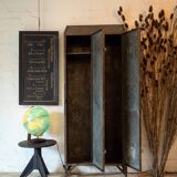 Armoire en acier vintage à 2 portes