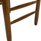 Vintage Stool Danish Papercord Rope Stool Mid Century Ottoman